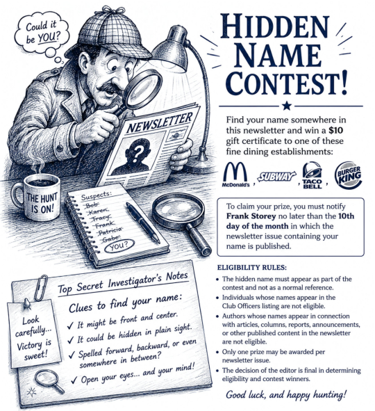 Find Your Name Contest